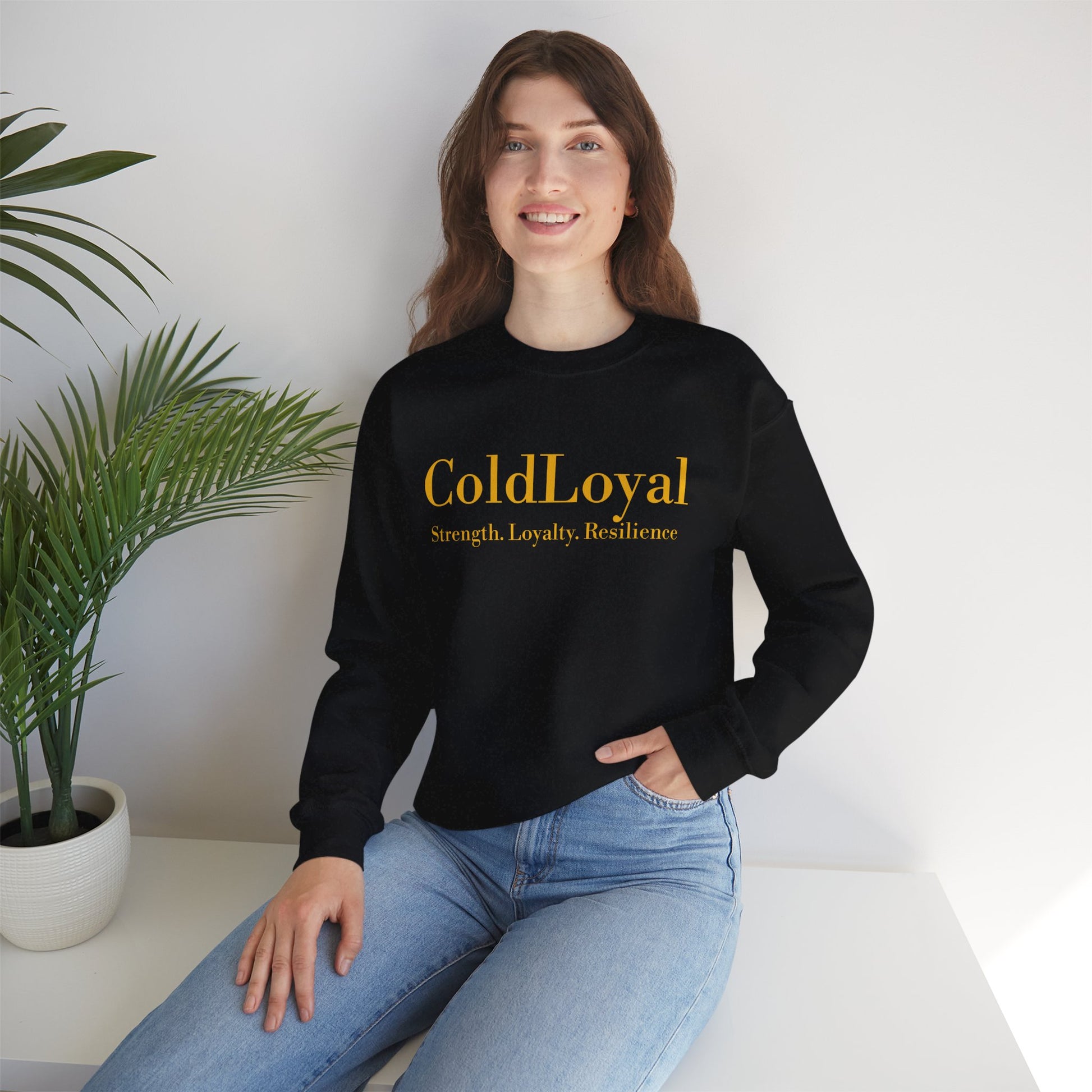 Unisex Heavy Blend™ Crewneck Sweatshirt with 'ColdLoyal' Design, Cozy Layer, Gift for Friends, Winter Style, Comfortable Wear, Perfect [...]