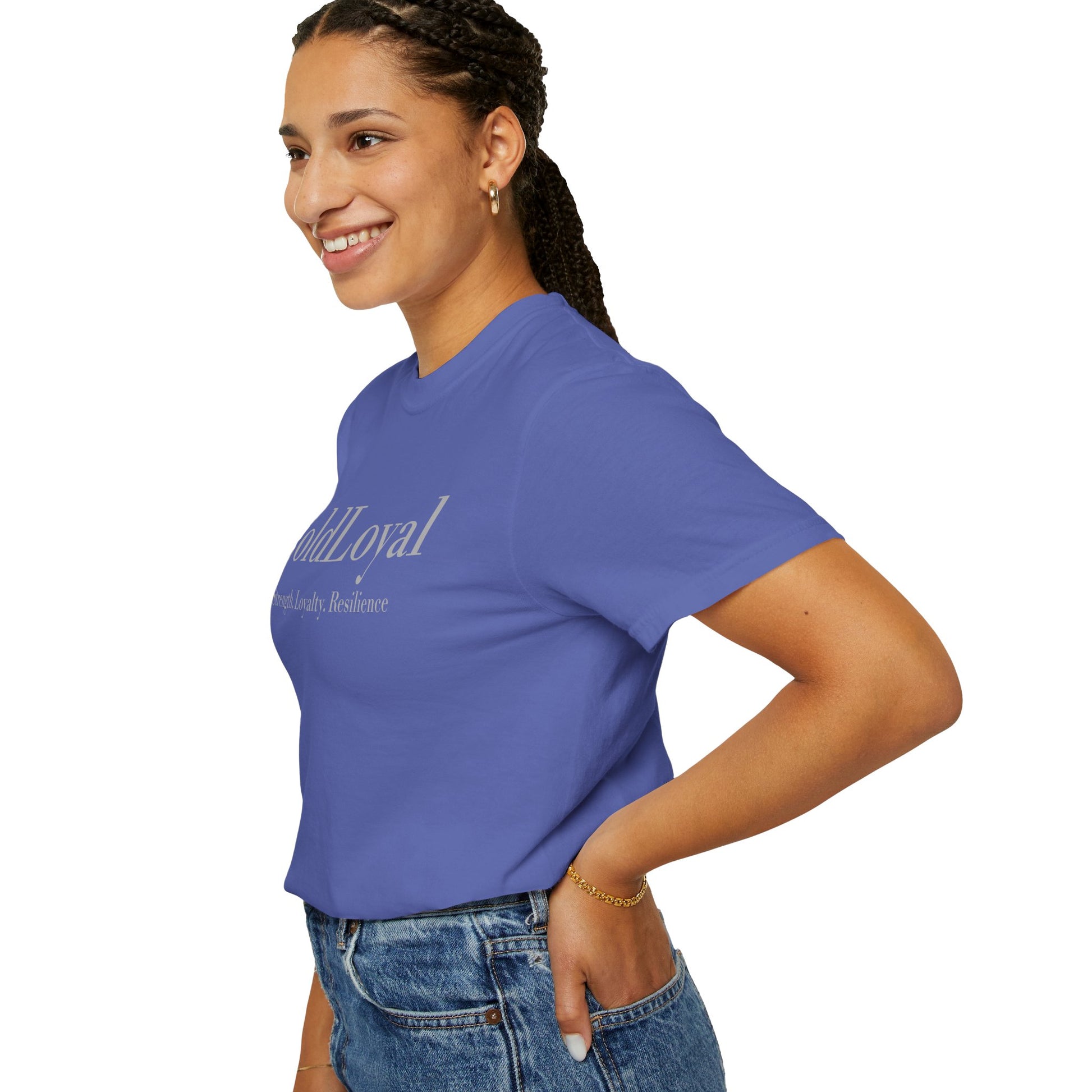 Garment-Dyed T-Shirt with 'ColdLoyal' Design - Strength, Loyalty, Resilience, Unisex Tee, Motivational Gift, Casual Wear, Everyday Style