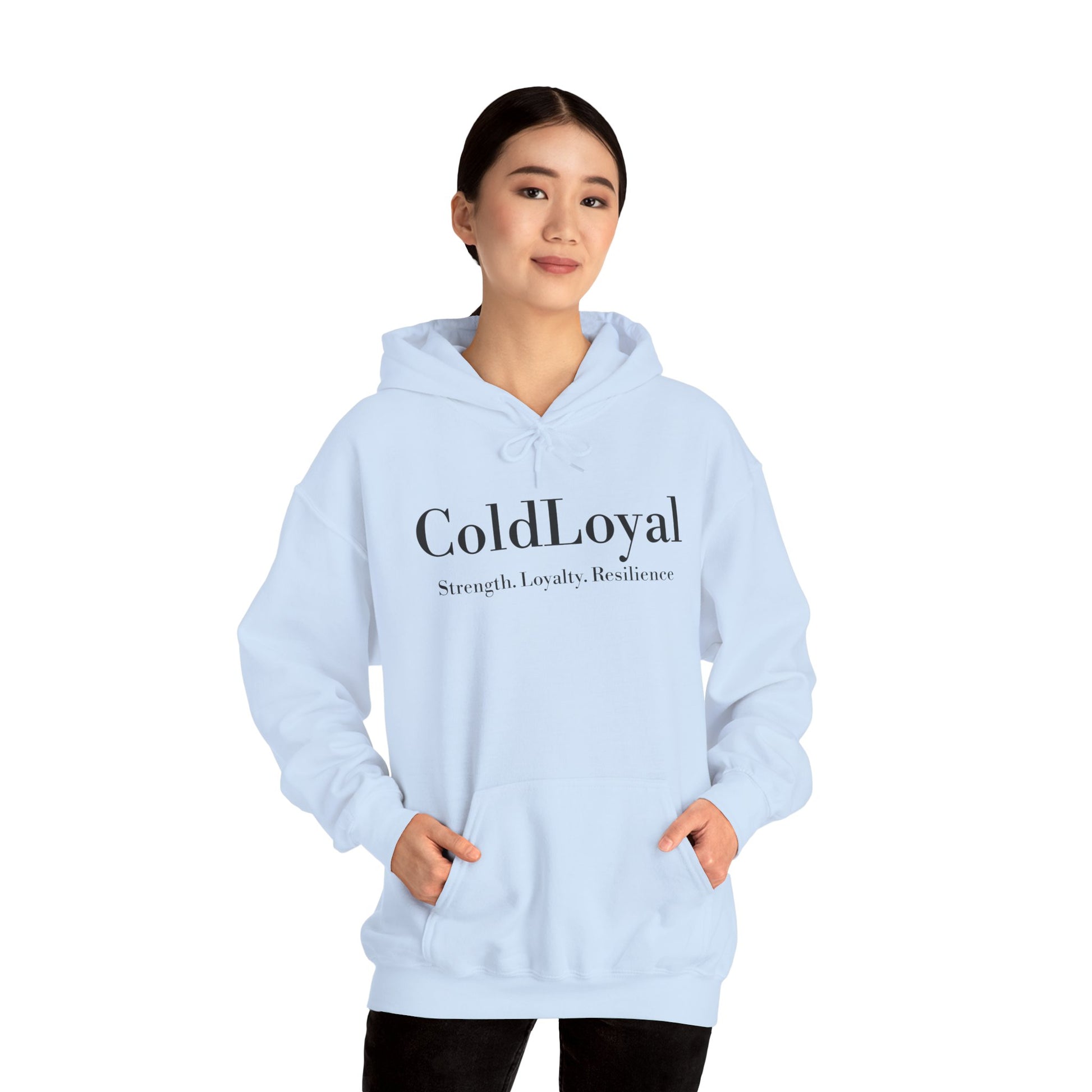 ColdLoyal Unisex Hooded Sweatshirt - Strength, Loyalty, Resilience, Cozy Wear, Gift for Friends, Casual Style, Everyday Comfort