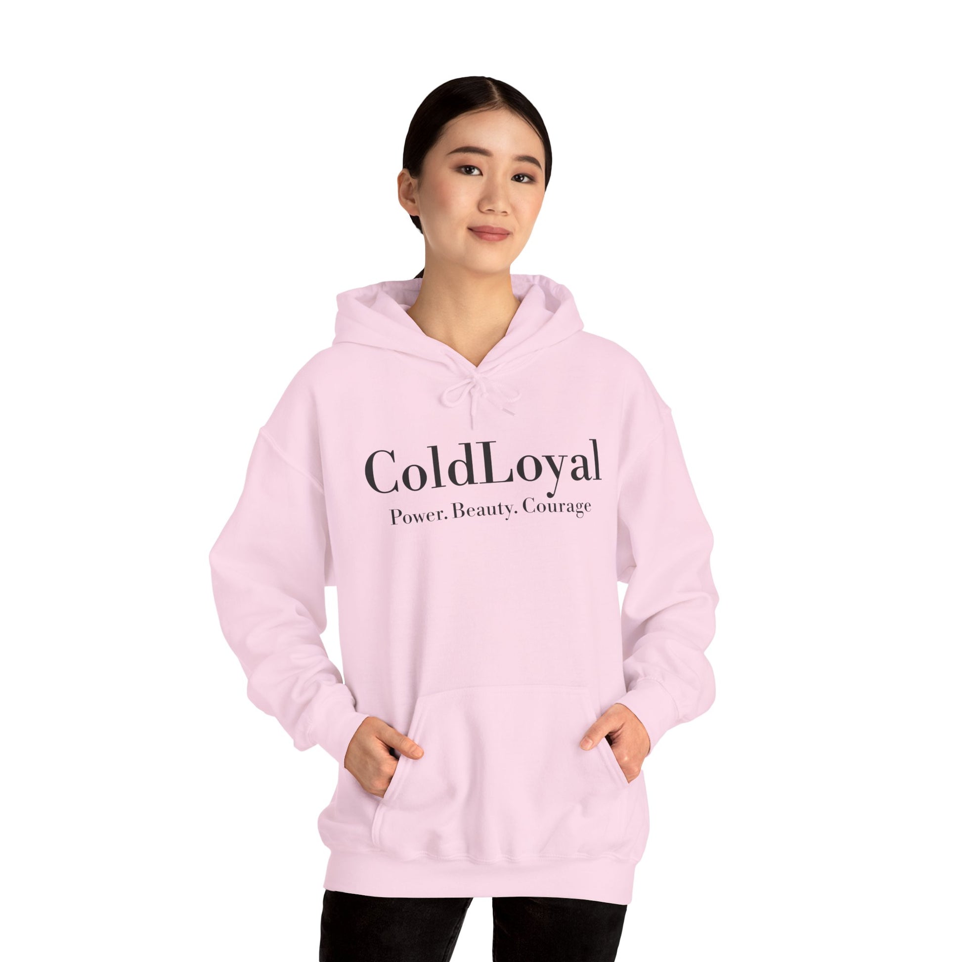 Power, Beauty, Courage Hoodie | Unisex Heavy Blend™ Sweatshirt, Cozy Gift, Empowerment Attire, Inspirational Fashion, Daily Comfort
