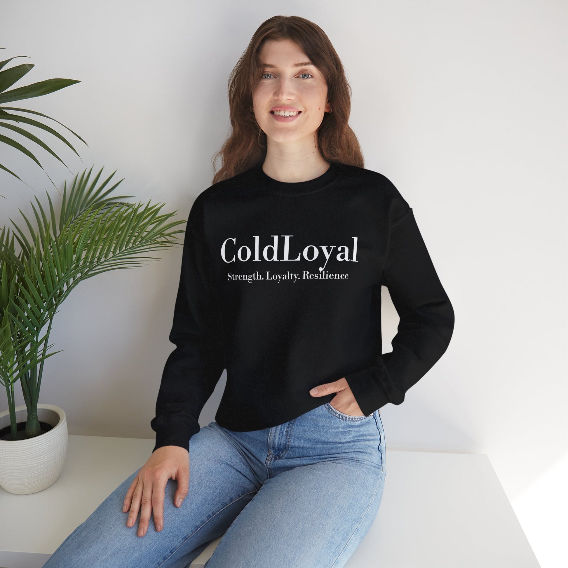 ColdLoyal Unisex Crewneck Sweatshirt - Strength, Loyalty, Resilience - Cozy Gift for Friends, Family, Motivation Apparel, Unisex Fashion