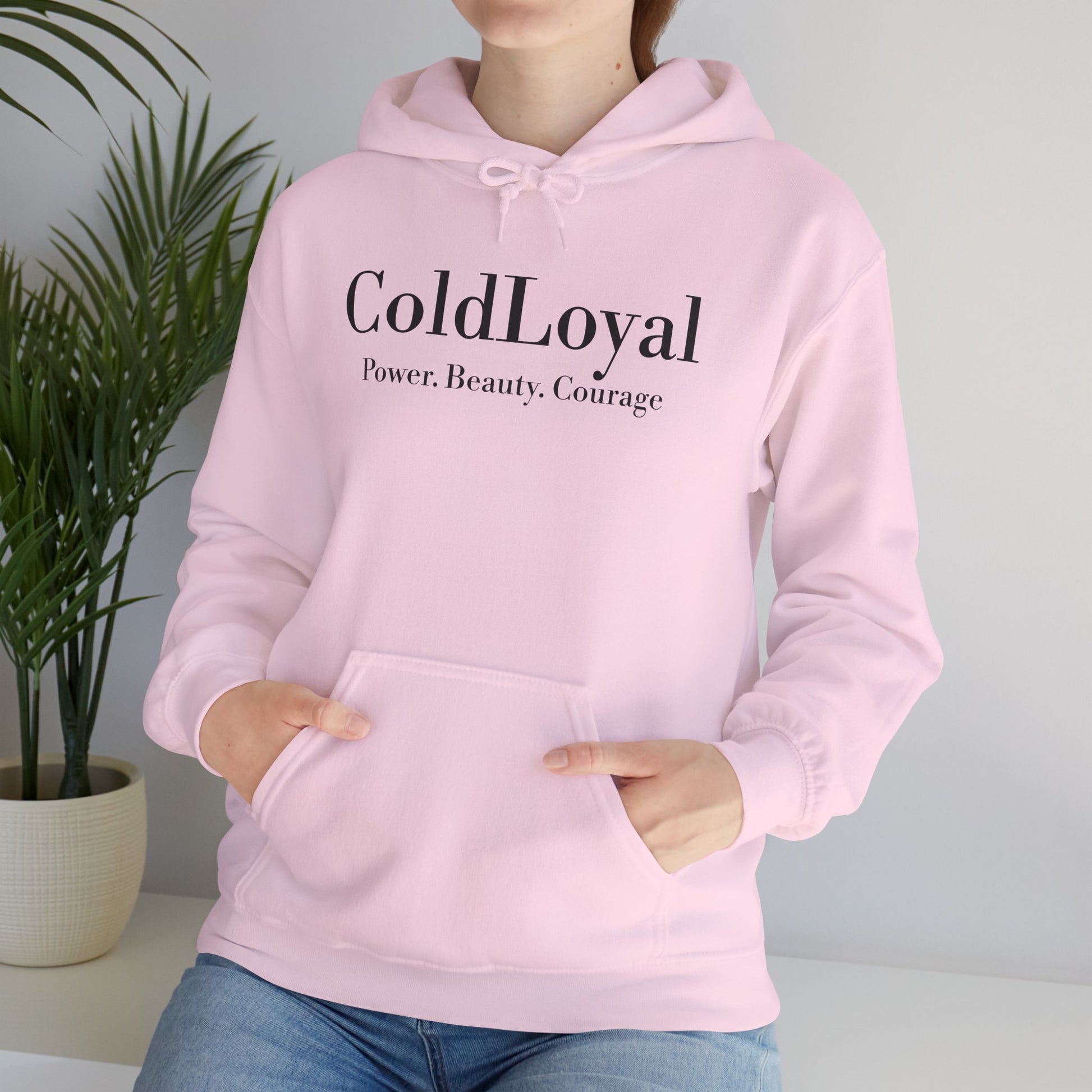 Power, Beauty, Courage Hoodie | Unisex Heavy Blend™ Sweatshirt, Cozy Gift, Empowerment Attire, Inspirational Fashion, Daily Comfort