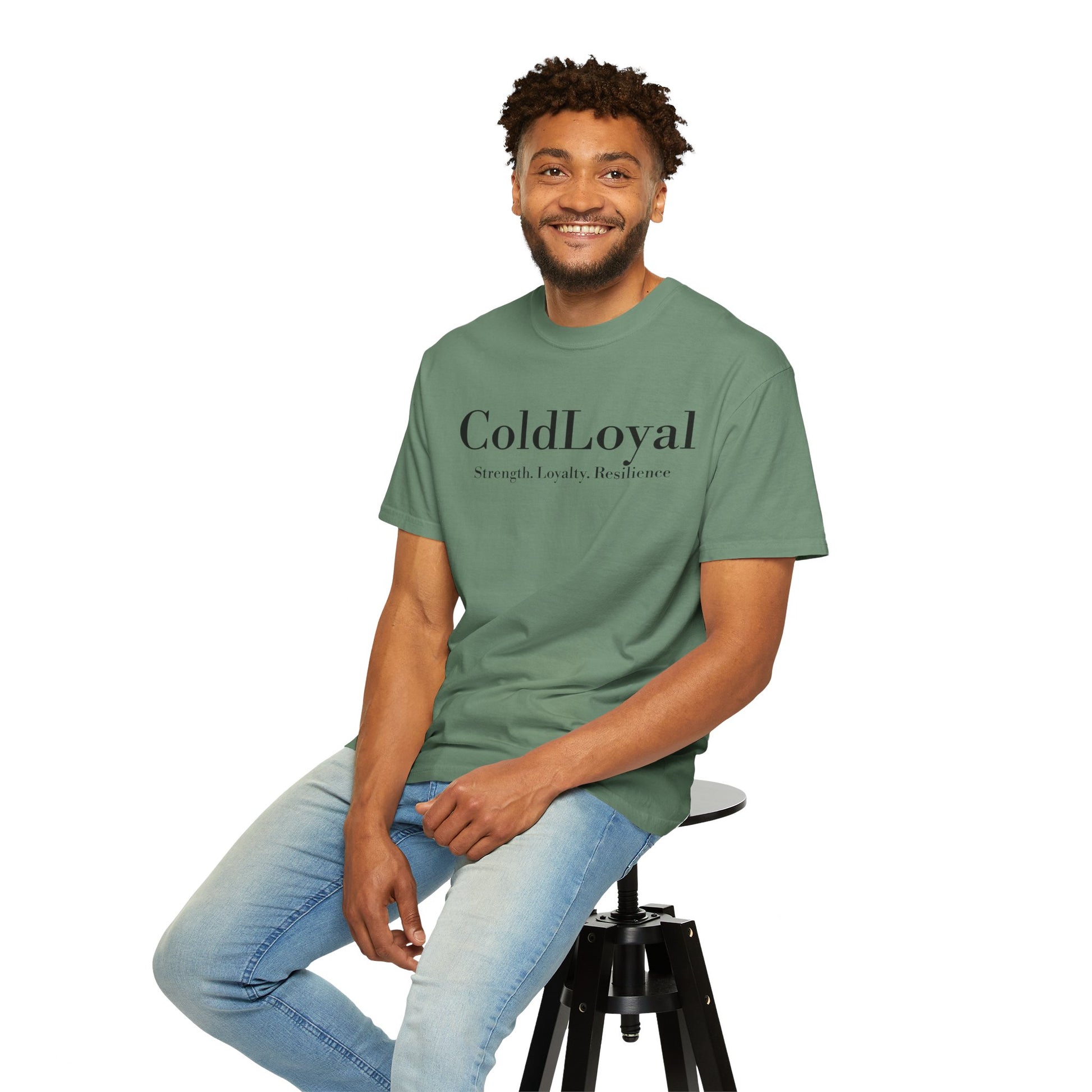 Unisex Garment-Dyed T-shirt - ColdLoyal Strength, Loyalty, Resilience, Casual Wear, Gift for Friends, Summer Top, Motivational Tee