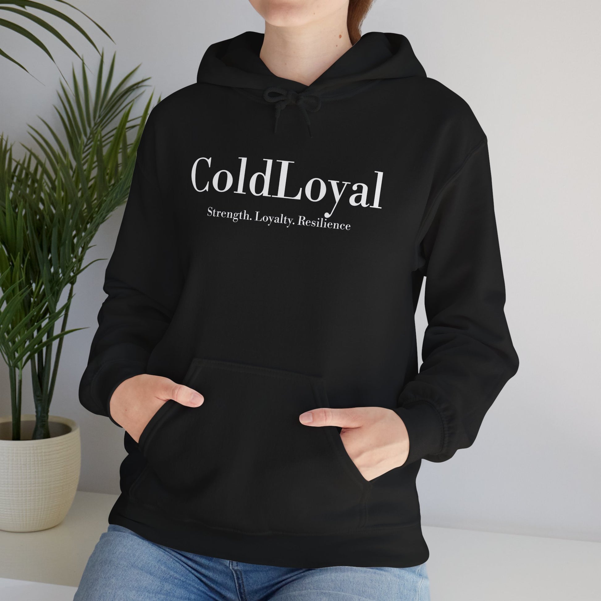 Unisex Heavy Blend™ Hooded Sweatshirt | ColdLoyal Strength, Loyalty, Resilience, Cozy Gift for Friends, Family, Birthdays, Motivation Wear