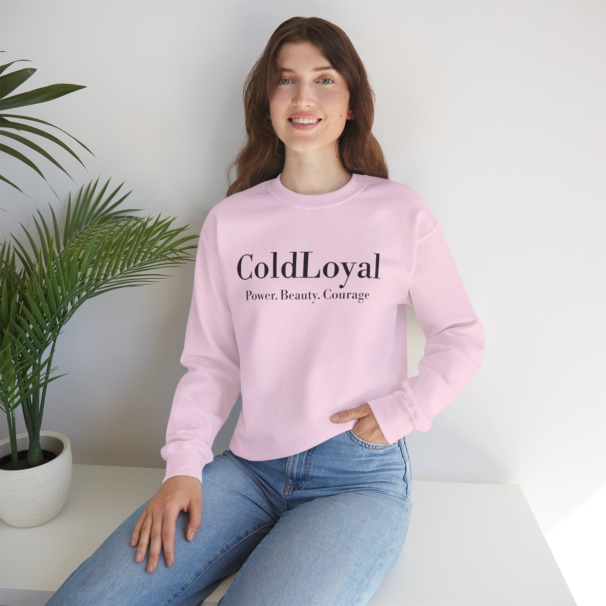Pink ColdLoyal Crewneck Sweatshirt - Empowering Apparel for Everyday Comfort, Perfect Gift for Friends, Casual Wear, Self-Love, [...]