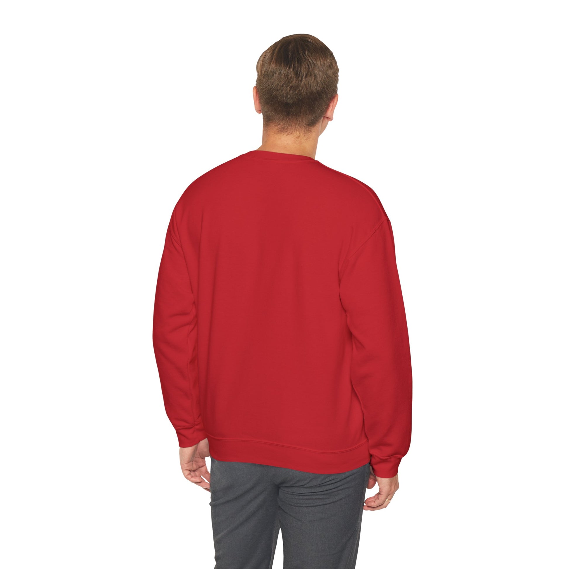 Bold Red Crewneck Sweatshirt - ColdLoyal Strength & Resilience, Unisex Sweatshirt, Cozy Gift, Casual Wear, Inspirational Apparel