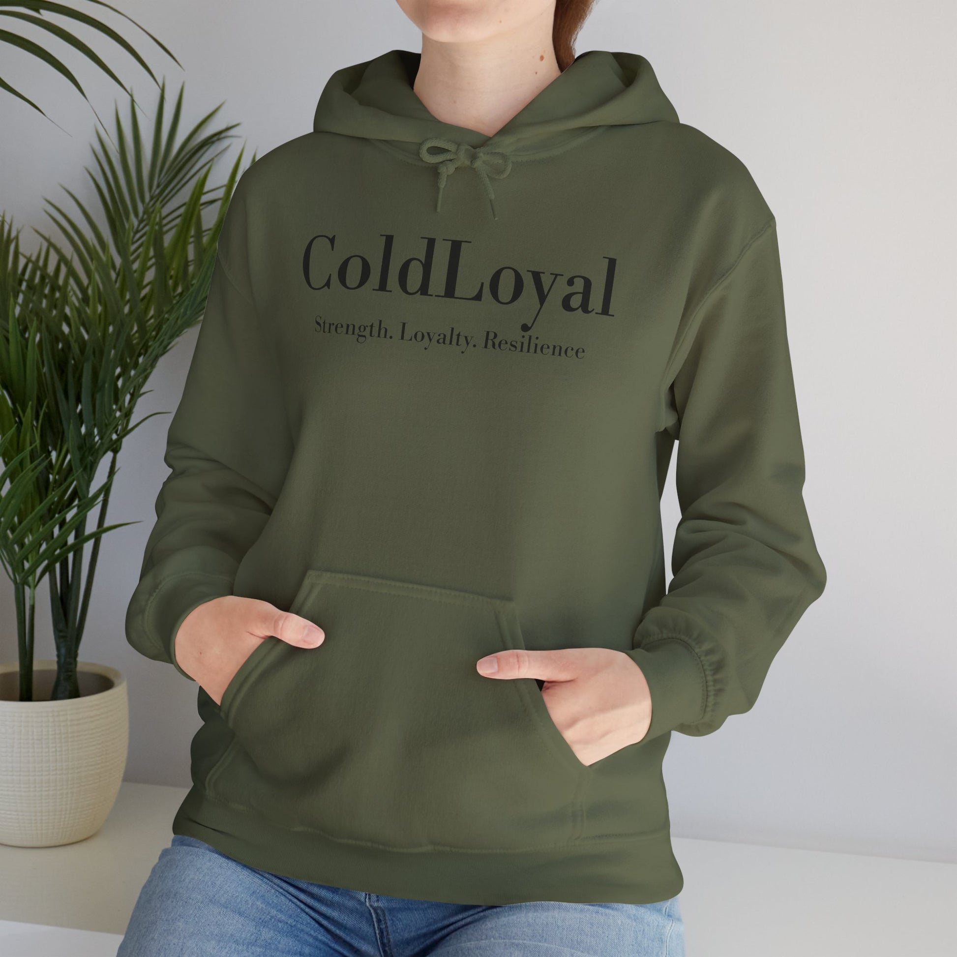 Cold Loyal Community Hooded Sweatshirt, Unisex Hoodie, Cozy Sweatshirt, Gift for Friends, Streetwear, Everyday Casual Wear