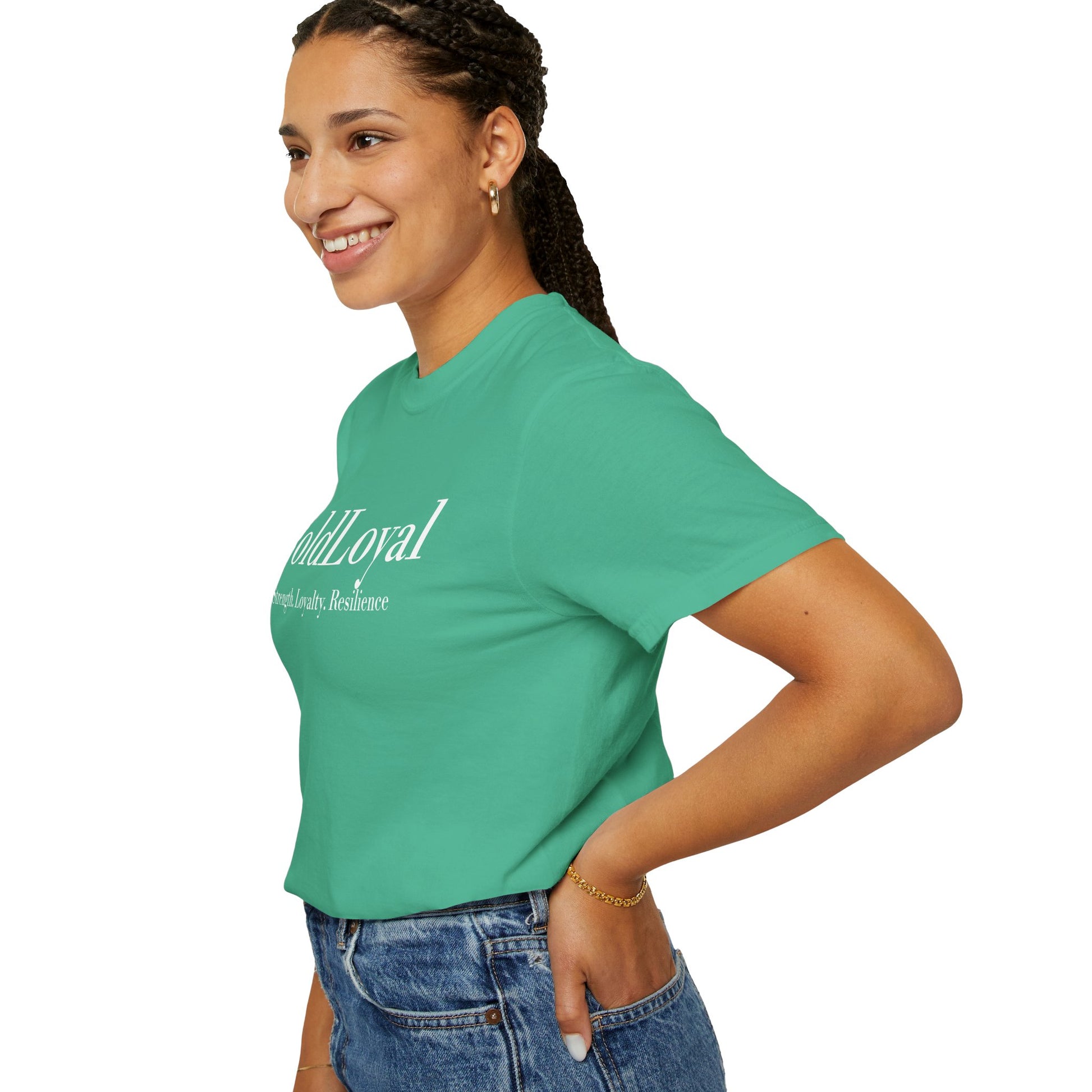 Garment-Dyed T-Shirt - ColdLoyal Strength Loyalty Resilience, Casual Wear, Gift for Friends, Family Reunion Tee, Motivational Apparel