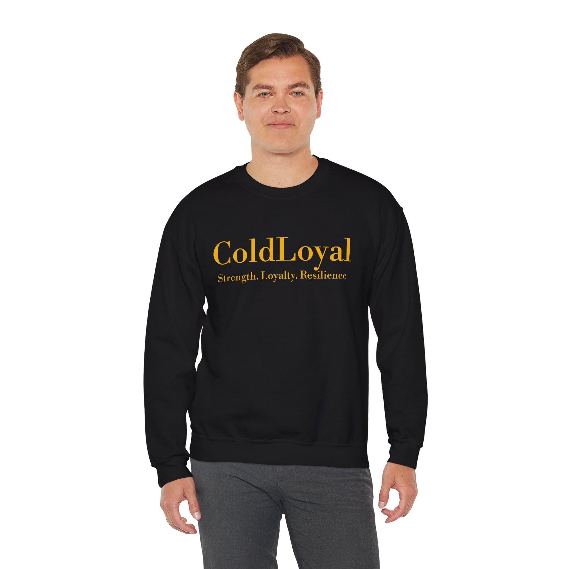 Unisex Heavy Blend™ Crewneck Sweatshirt with 'ColdLoyal' Design, Cozy Layer, Gift for Friends, Winter Style, Comfortable Wear, Perfect [...]