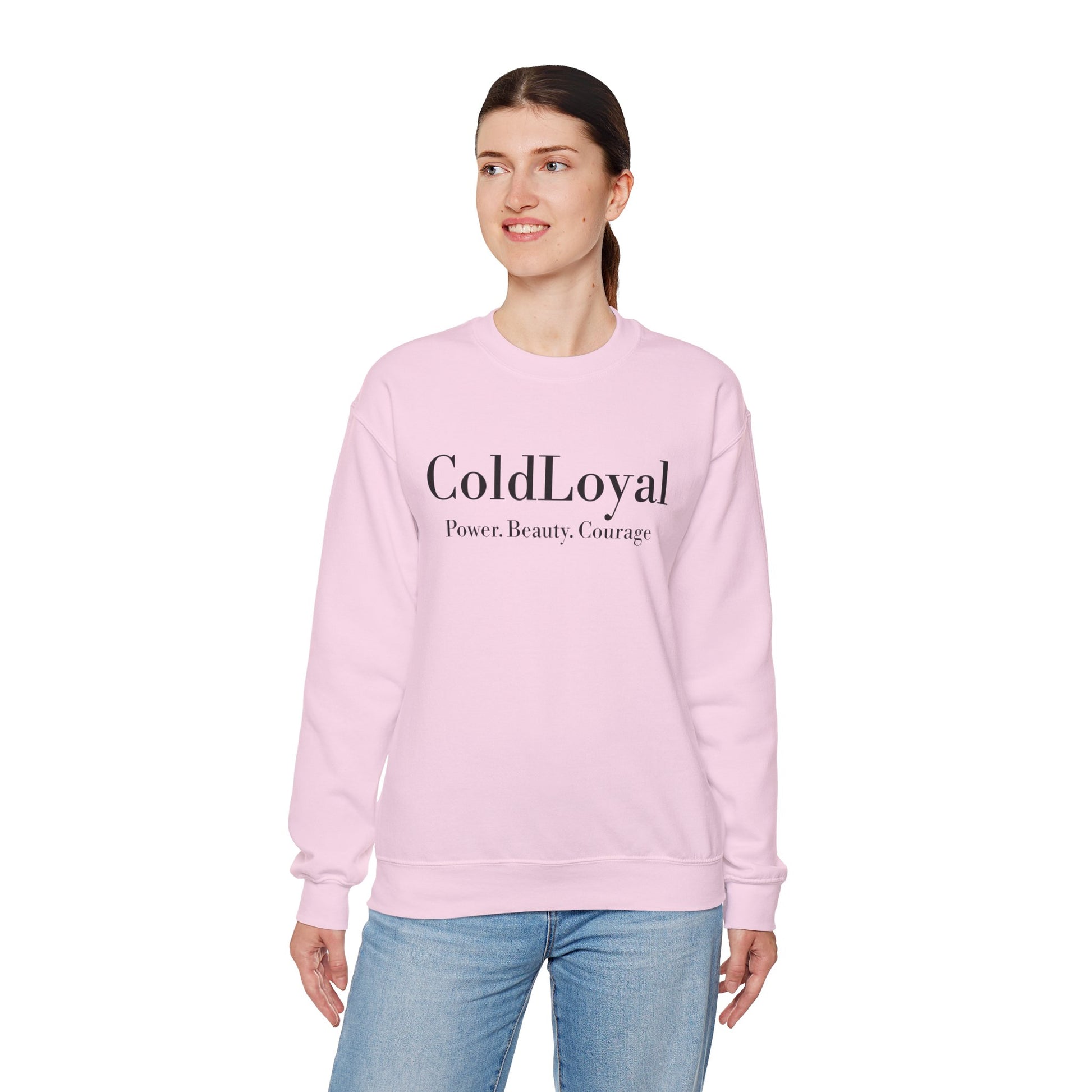 Pink ColdLoyal Crewneck Sweatshirt - Empowering Apparel for Everyday Comfort, Perfect Gift for Friends, Casual Wear, Self-Love, [...]