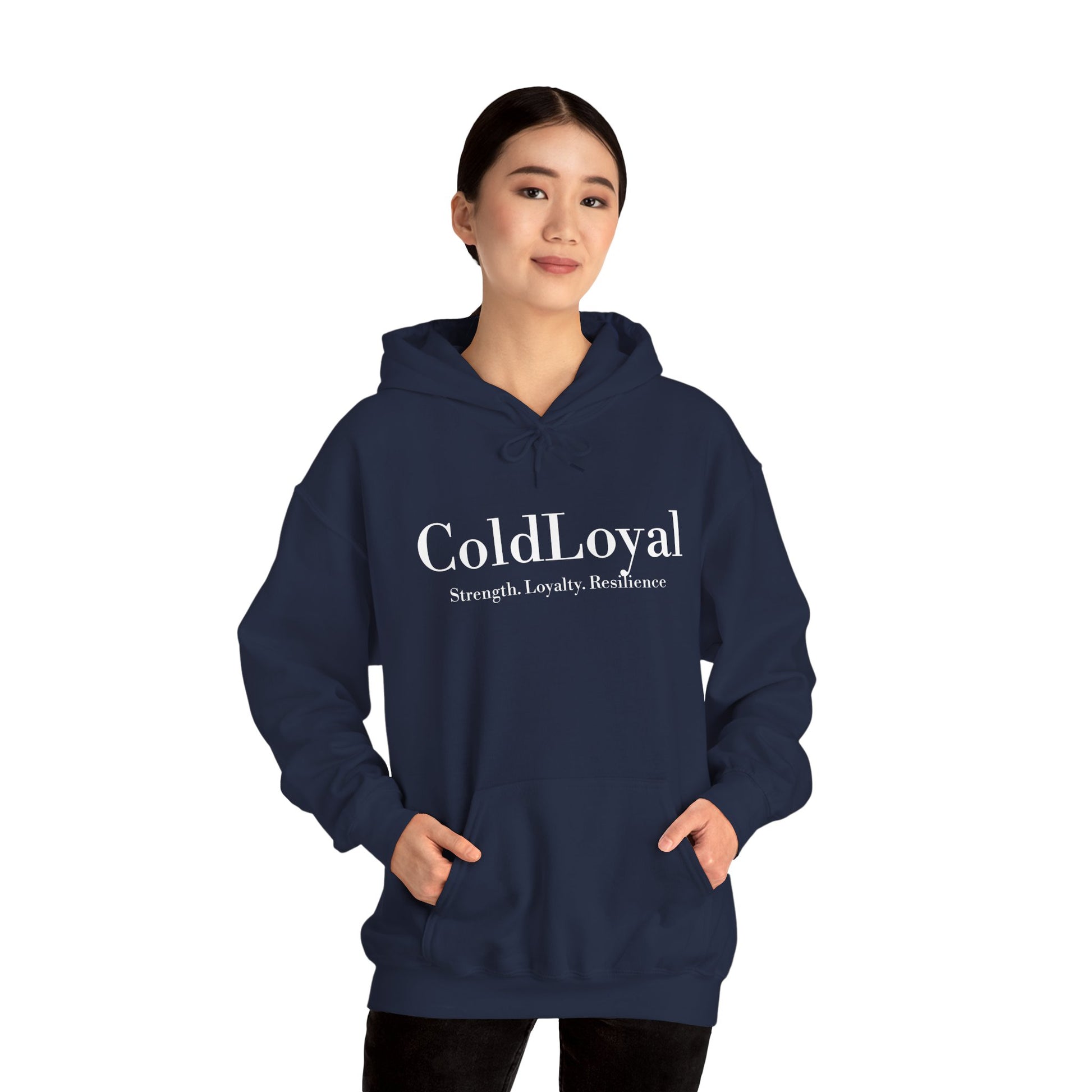 ColdLoyal Unisex Heavy Blend Hoodie - Strength, Loyalty, Resilience, Cozy Sportswear, Gift for Friends, Everyday Style