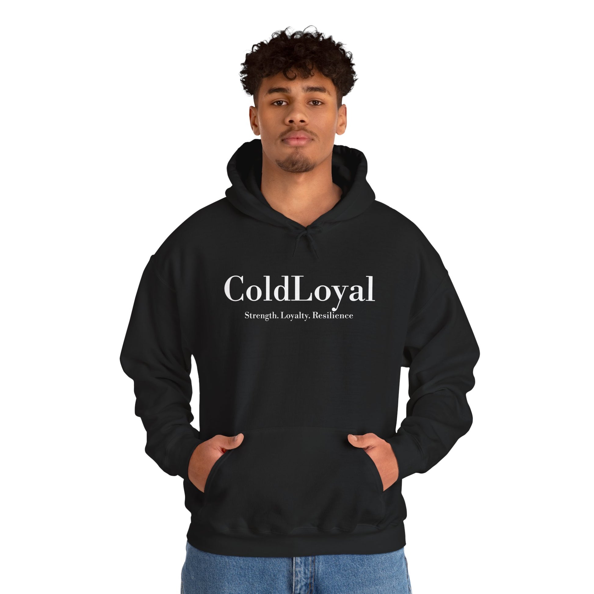 Unisex Heavy Blend™ Hooded Sweatshirt | ColdLoyal Strength, Loyalty, Resilience, Cozy Gift for Friends, Family, Birthdays, Motivation Wear