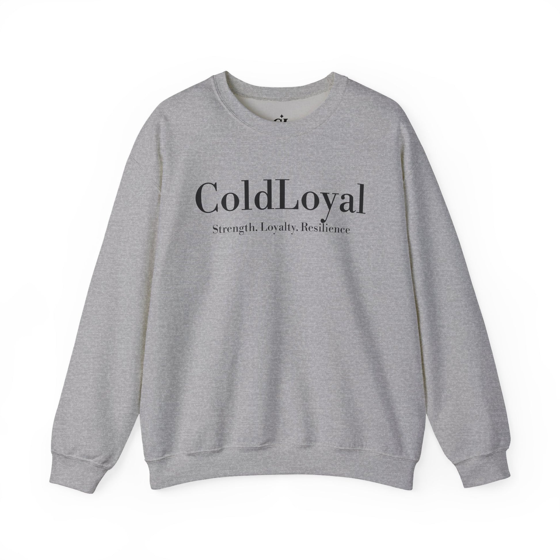 ColdLoyal Unisex Sweatshirt, Cozy Crewneck, Inspirational Gift, Relaxed Fit, Strength and Loyalty Apparel, Perfect for Fall