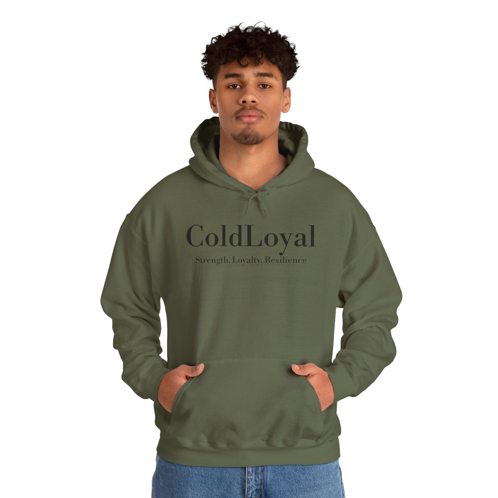Cold Loyal Community Hooded Sweatshirt, Unisex Hoodie, Cozy Sweatshirt, Gift for Friends, Streetwear, Everyday Casual Wear