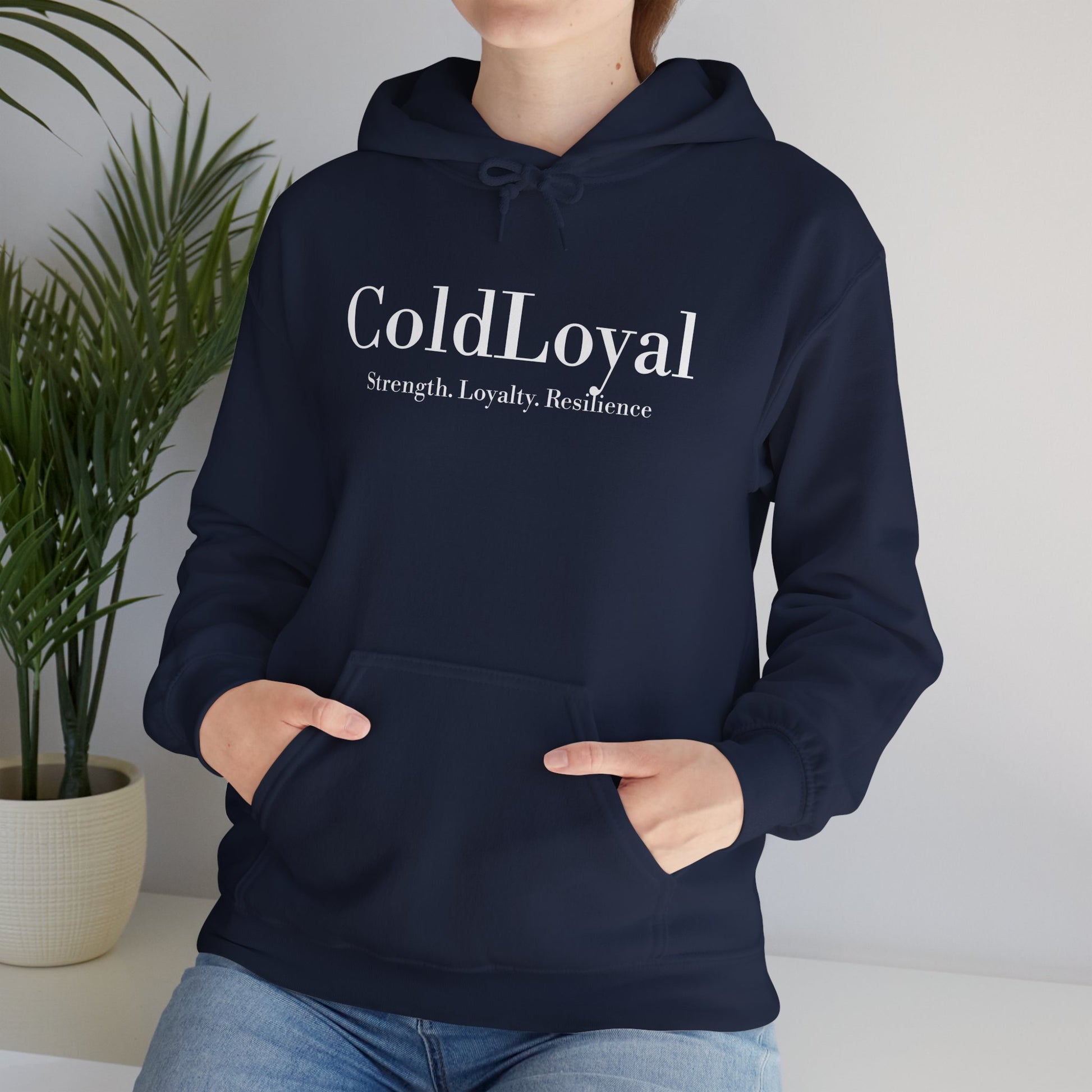 ColdLoyal Unisex Heavy Blend Hoodie - Strength, Loyalty, Resilience, Cozy Sportswear, Gift for Friends, Everyday Style