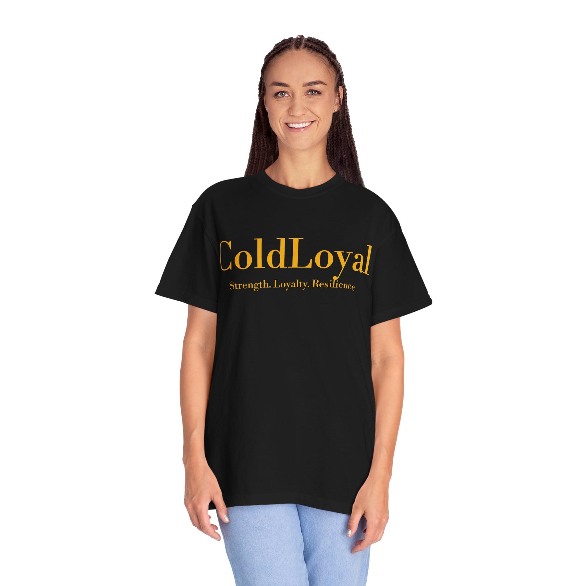 Garment-Dyed T-Shirt with 'ColdLoyal' Design, Motivational Tee for Strength and Resilience, Perfect for Gifts and Everyday Wear, [...]