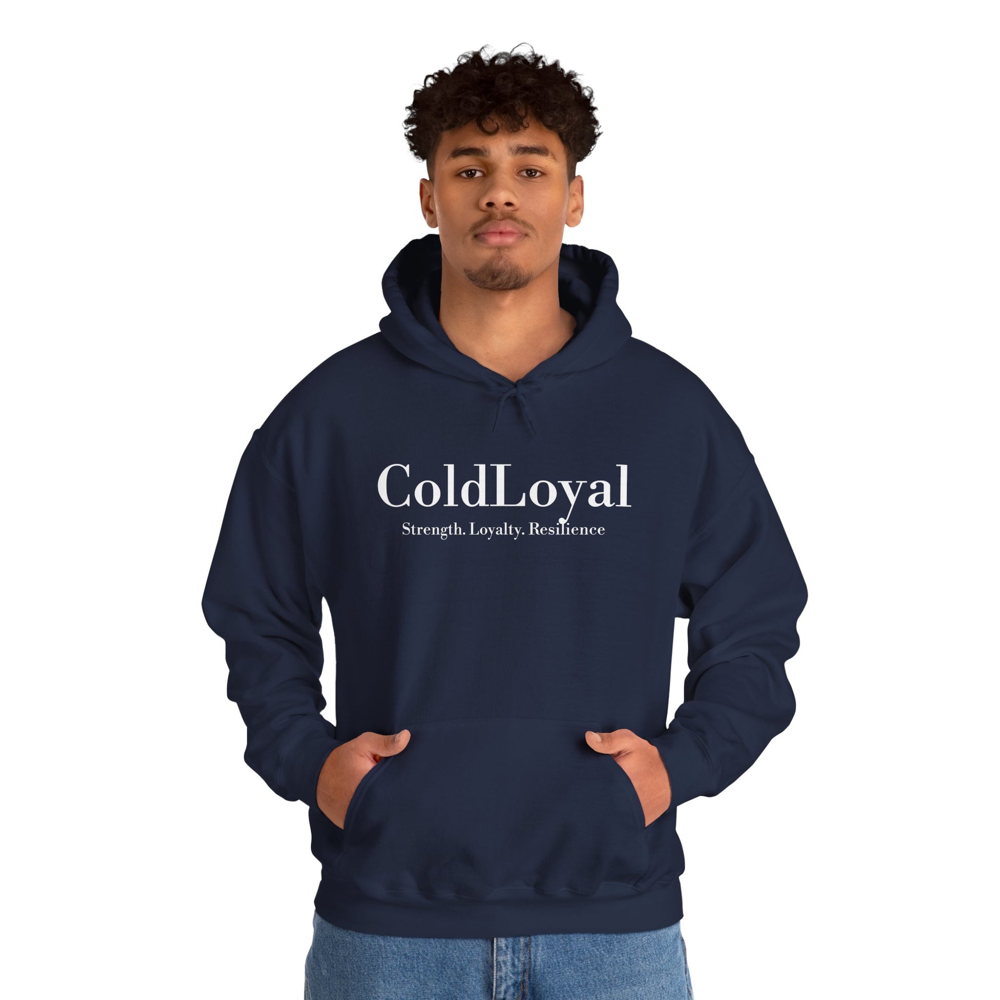 ColdLoyal Unisex Heavy Blend Hoodie - Strength, Loyalty, Resilience, Cozy Sportswear, Gift for Friends, Everyday Style