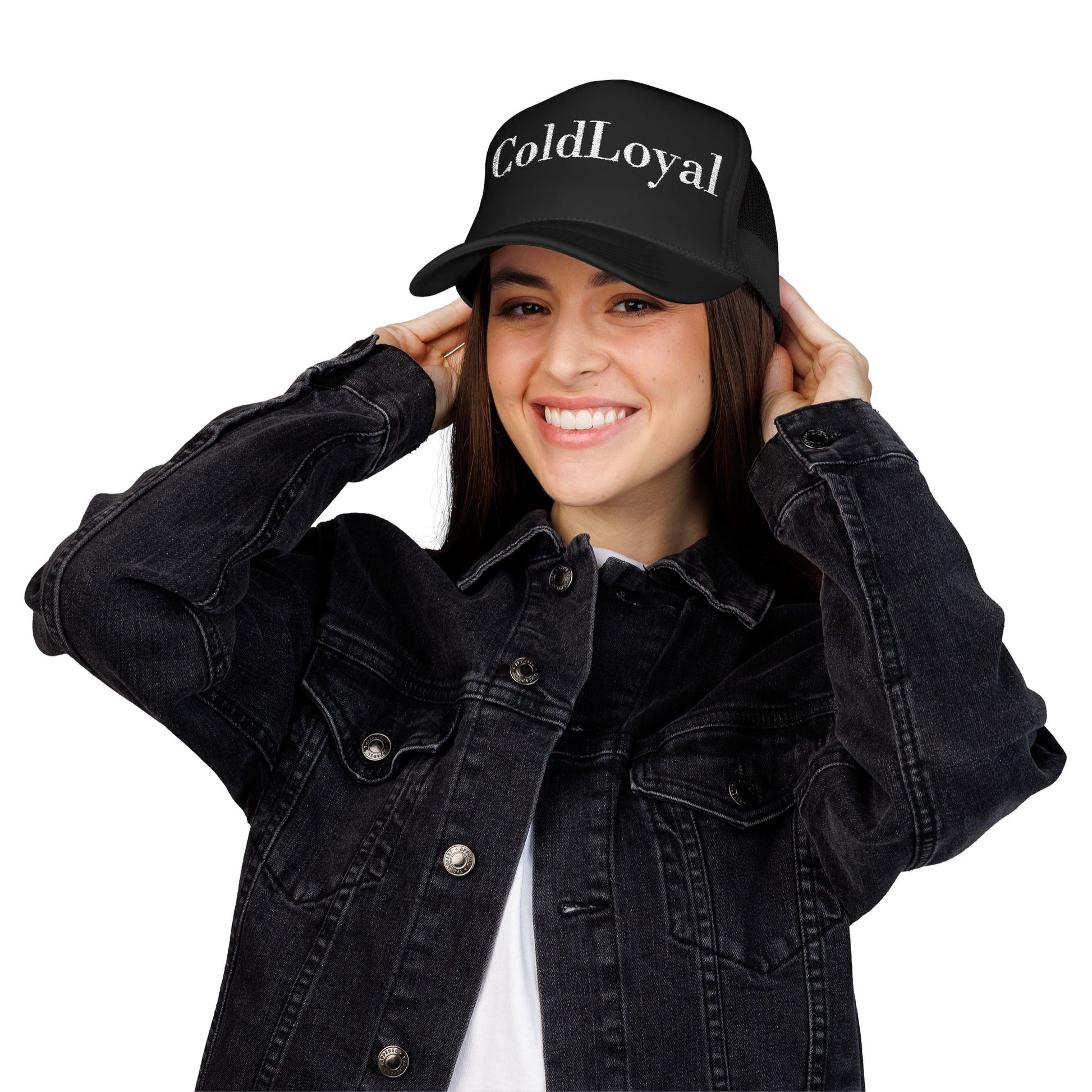 Embroidered Foam Trucker Hat - Stylish Embroidery, Perfect for Adventurers, Gifts for Outdoorsy Friends, Trendy Fashion Statement