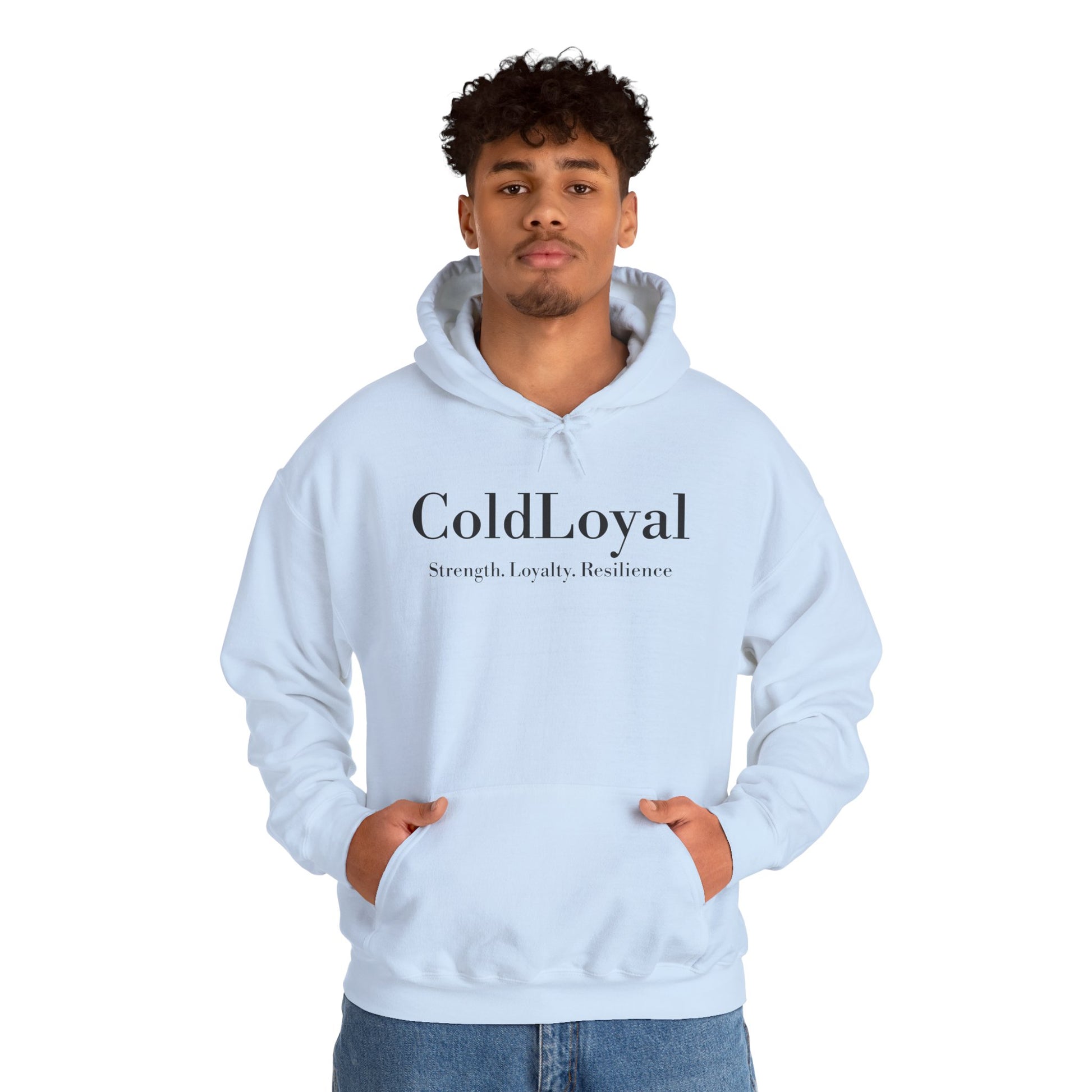 ColdLoyal Unisex Hooded Sweatshirt - Strength, Loyalty, Resilience, Cozy Wear, Gift for Friends, Casual Style, Everyday Comfort