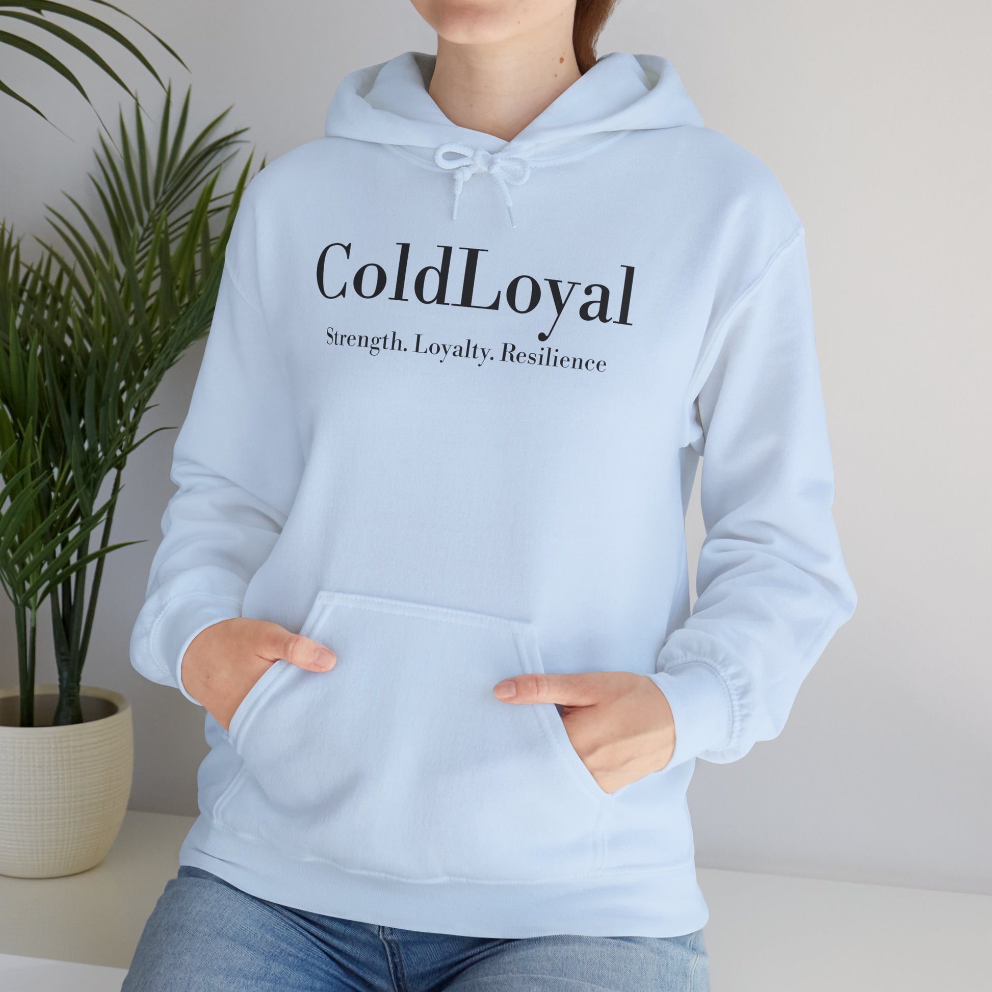 ColdLoyal Unisex Hooded Sweatshirt - Strength, Loyalty, Resilience, Cozy Wear, Gift for Friends, Casual Style, Everyday Comfort